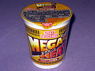 カップヌードルメガミートペッパーコク醤油