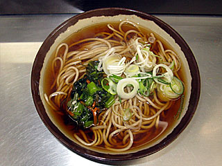野沢菜わさび昆布そば