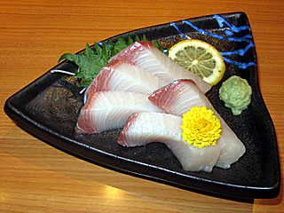 みかん鰤の刺身