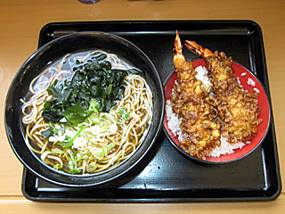 ミニ海老天丼セット