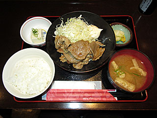 豚ロース生姜焼き定食