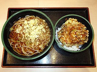 牡蠣と蓮根のかきあげ丼セット