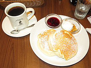リコッタパンケーキモーニングセット