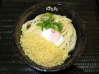 冷やし温玉ぶっかけうどん大