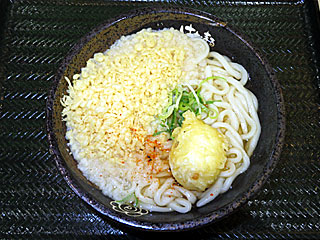 かけうどん大&半熟たまご天