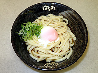 冷やし温玉ぶっかけうどん中