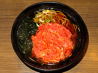紅生姜天そば