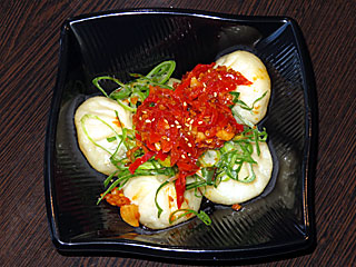 焼き小籠包ネギ麻辣ソース