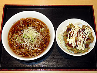 お好み焼き風!ミニかき揚げ丼セット