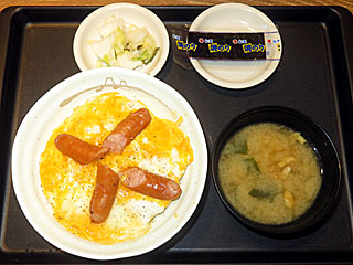 とろっとたまごソーセージ丼