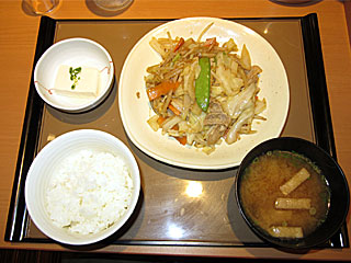 肉野菜炒め定食