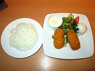 カニクリームコロッケランチ