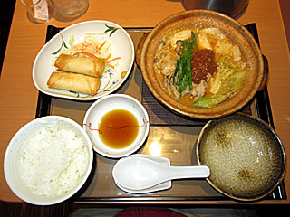 担担ごま鍋定食