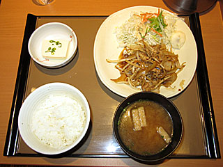 しょうが焼定食