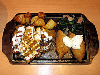 タンドリーチキン&白身魚のフライ