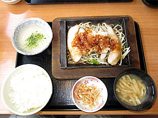 豚トロ鬼おろし定食