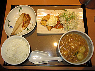 冷や汁ととり南蛮の定食