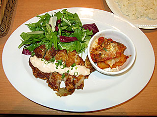 豚ロースのスパイシー唐揚げ&鰯とポテトのココット焼き