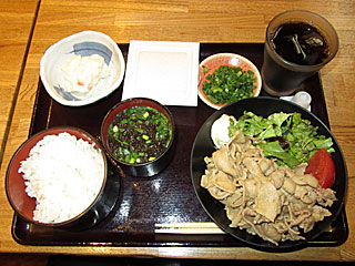 豚生姜焼き定食