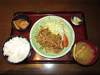 豚の生姜焼き定食