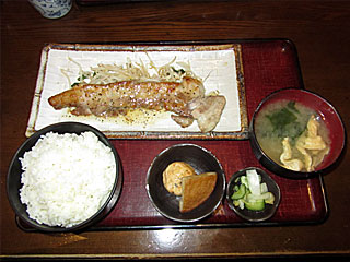 豚バラステーキ定食