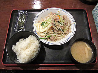 肉野菜炒め定食