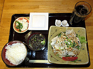 豚冷しゃぶ豆腐定食