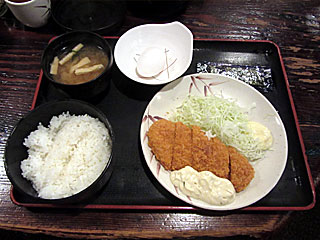 マグロカツ定食