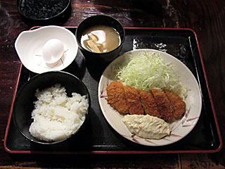 マグロカツ定食