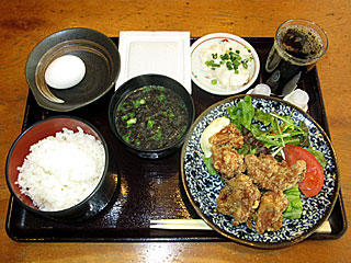 鶏唐揚げ定食