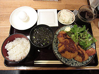 イカフライメンチカツ定食