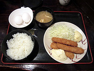 イカフライ定食