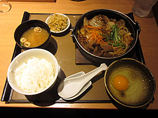 牛すき焼き定食