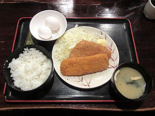 チーズささみフライイカフライ定食