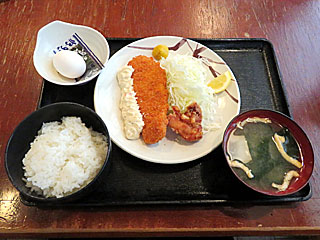 カジキマグロフライとりから定食