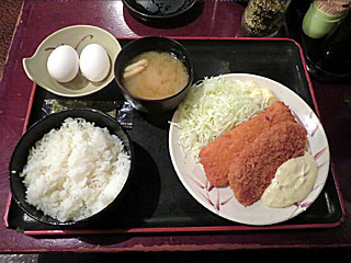 いかフライ鮭フライ定食