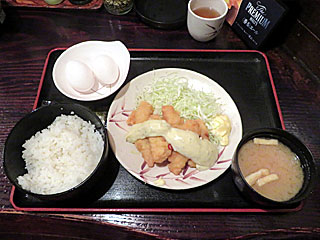 鶏天タルタル定食