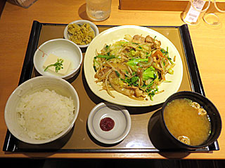 肉野菜炒め定食