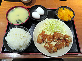 鶏唐クリームジンジャーソース定食