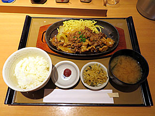 牛カルビ&ホルモン焼定食