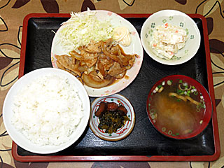 しょうが焼定食