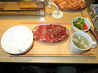 カルビロース定食200g