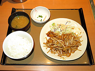 しょうが焼定食