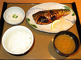 サバの塩焼定食