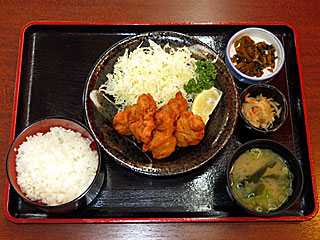 鶏唐揚げ定食