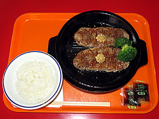 サーロインペッパーステーキ肉ダブル