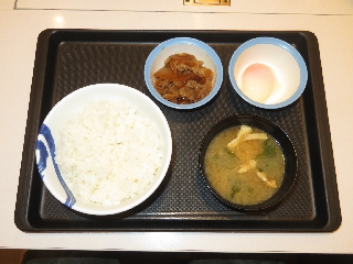 Wで選べる玉子かけごはんミニ牛皿&半熟玉子