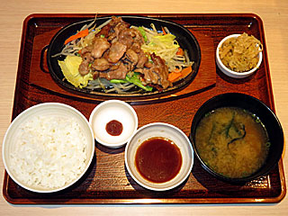 野菜とラムのジンギスカン定食