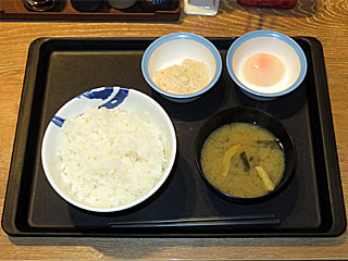 Wで選べる玉子かけごはんとろろ&半熟玉子