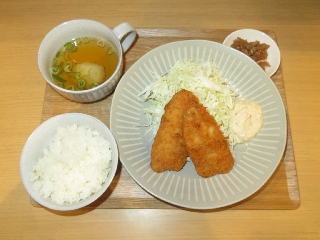 アジフライ2枚定食
